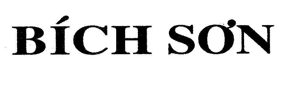 Mẫu nhãn hiệu Bích Sơn