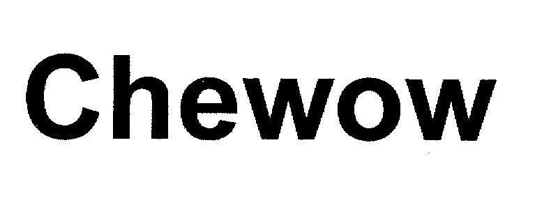Mẫu nhãn hiệu Chewow