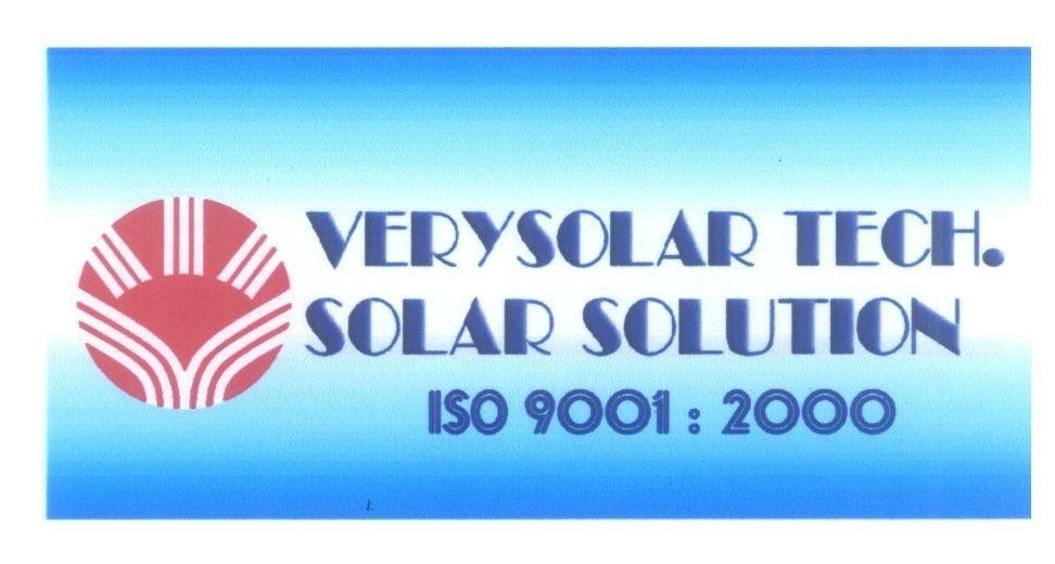 Mẫu nhãn hiệu VERYSOLAR TECH. SOLAR SOLUTION ISO 9001: 2000