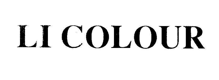 Mẫu nhãn hiệu LI COLOUR