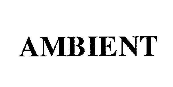 Mẫu nhãn hiệu AMBIENT