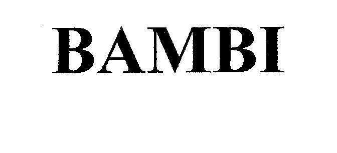 Mẫu nhãn hiệu BAMBI