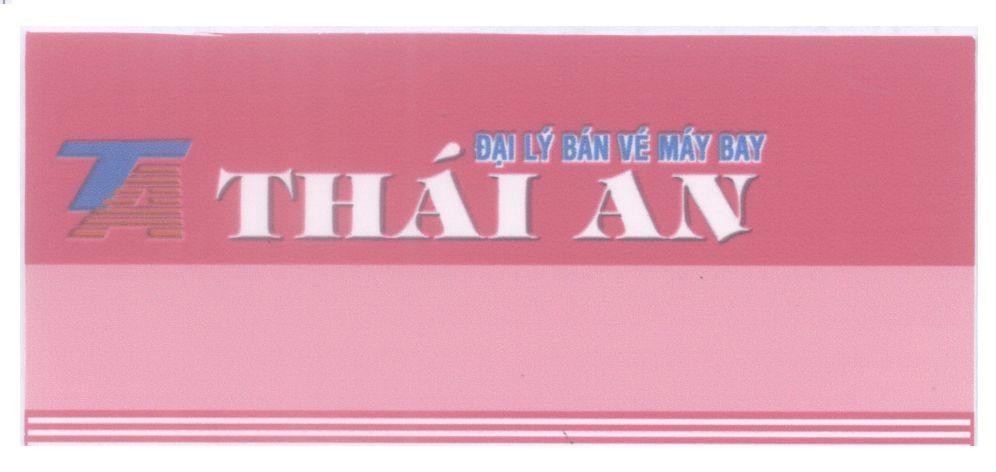 Mẫu nhãn hiệu Thái An đại lý bán vé máy bay T A