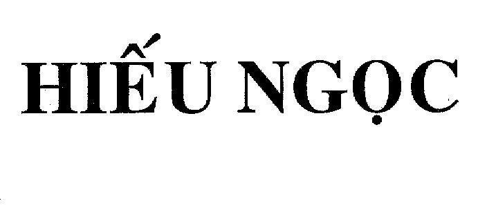 Mẫu nhãn hiệu Hiếu Ngọc