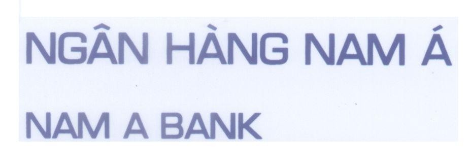 Mẫu nhãn hiệu Ngân hàng Nam á NAM A BANK