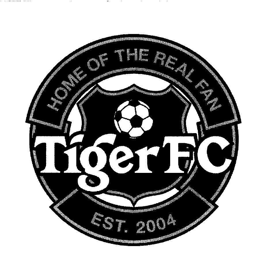 Mẫu nhãn hiệu Tiger FC HOME OF REAL FAN EST. 2004