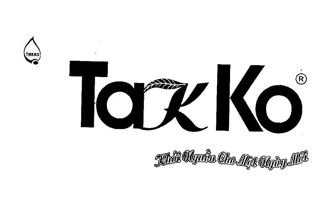 Mẫu nhãn hiệu TakKo TAKKO Khởi Nguồn Cho Một Ngày Mới