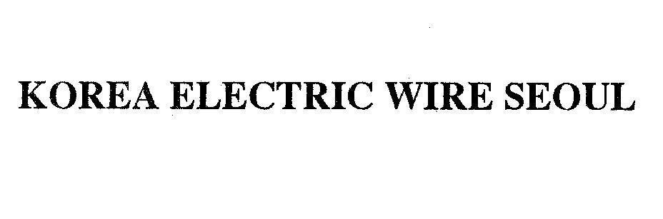 Mẫu nhãn hiệu KOREA ELECTRIC WIRE SEOUL