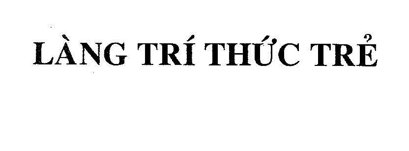 Mẫu nhãn hiệu Làng trí thức trẻ