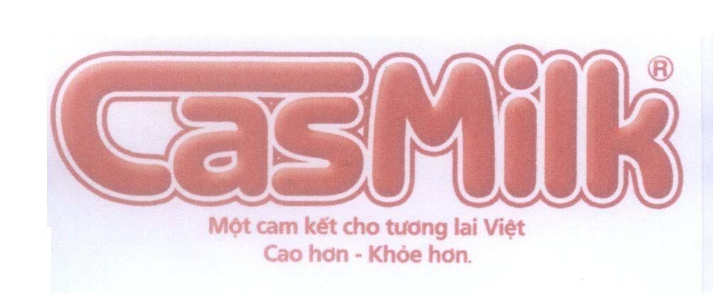 Mẫu nhãn hiệu CasMilk Một cam kết cho tương lai Việt Cao hơn - Khỏe hơn