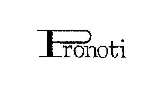 Mẫu nhãn hiệu Pronoti