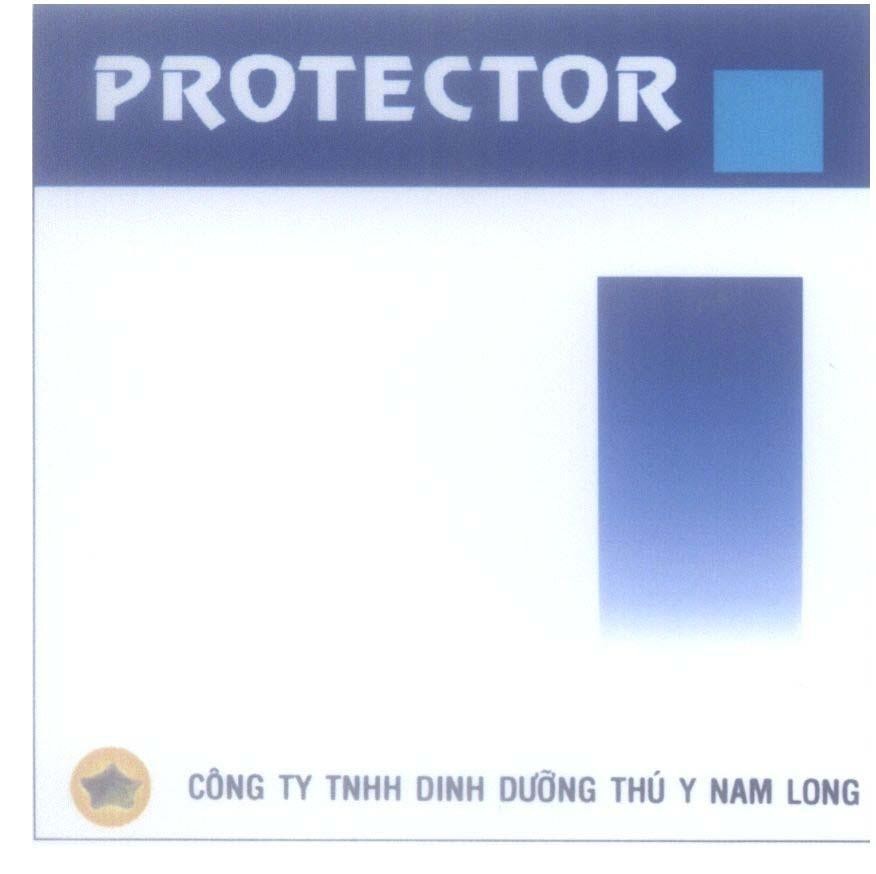 Mẫu nhãn hiệu PROTECTOR công ty TNHH dinh dưỡng thú y Nam Long