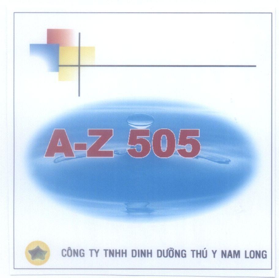 Mẫu nhãn hiệu A-Z 505 Công Ty TNHH Dinh Dưỡng Thú Y Nam Long