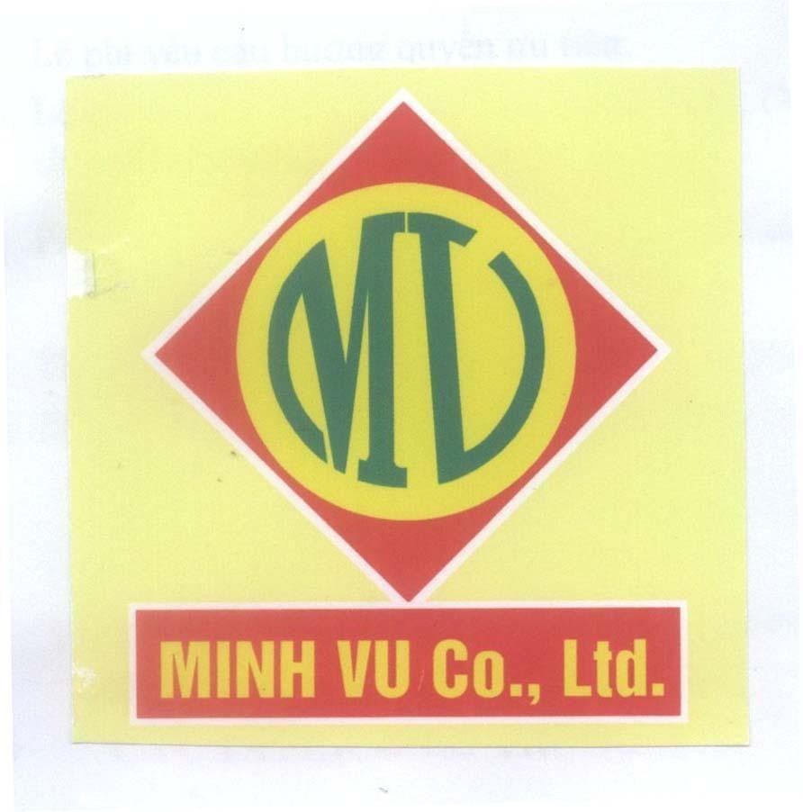 Mẫu nhãn hiệu MV MINH VU Co., Ltd.