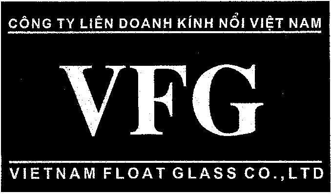Mẫu nhãn hiệu VFG công ty liên doanh kính nổi Việt nam VIETNAM FLOAT GLASS CO., LTD