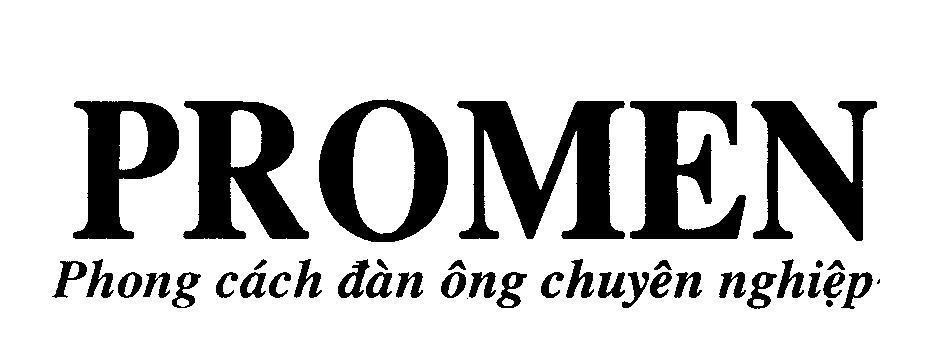 Mẫu nhãn hiệu PROMEN Phong cách đàn ông chuyên nghiệp