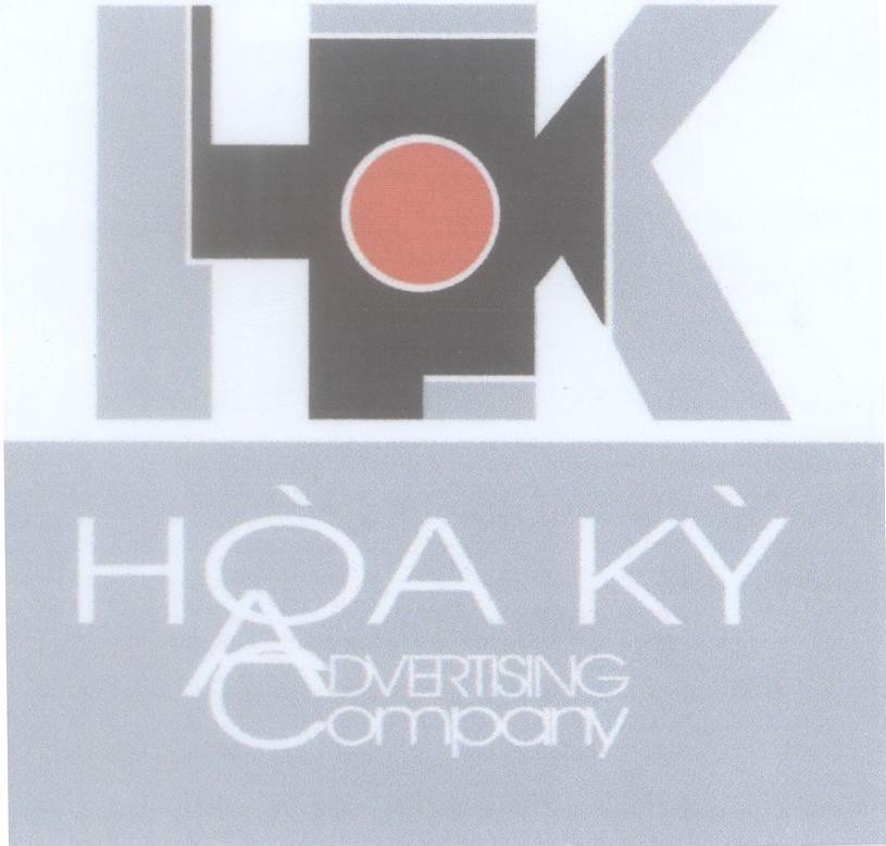 Mẫu nhãn hiệu HK Hoà Kỳ ADVERTISING Company