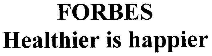 Mẫu nhãn hiệu FORBES Healthier is happier
