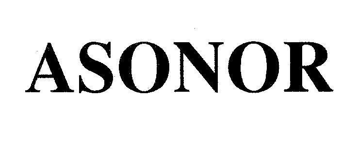 Mẫu nhãn hiệu ASONOR