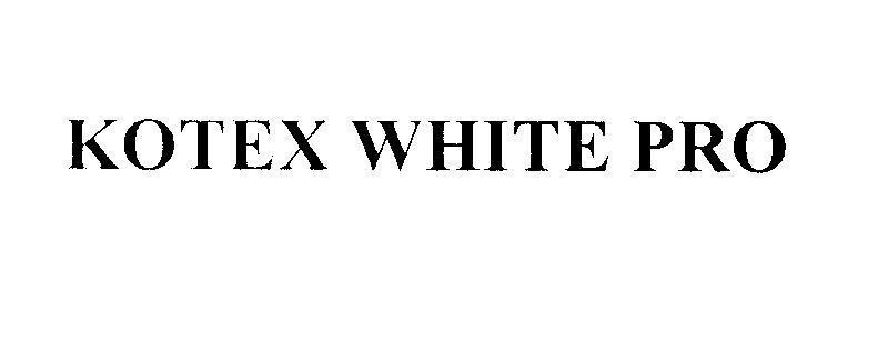 Mẫu nhãn hiệu KOTEX WHITE PRO