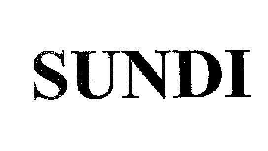 Mẫu nhãn hiệu SUNDI