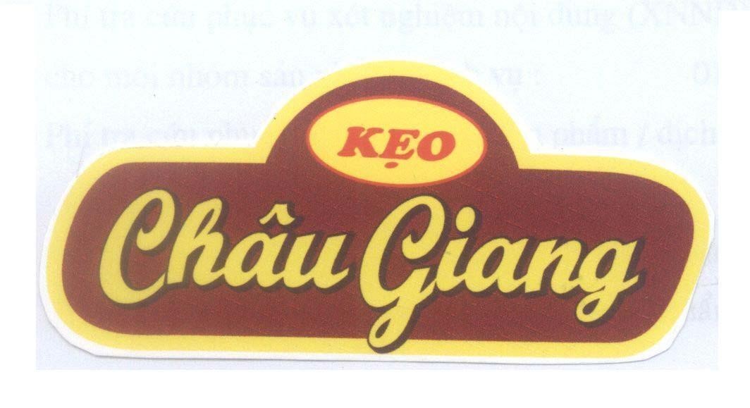 Mẫu nhãn hiệu Kẹo Châu Giang