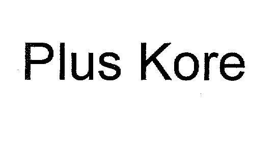 Mẫu nhãn hiệu Plus Kore