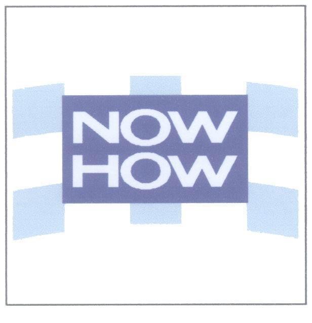 Mẫu nhãn hiệu NOW HOW