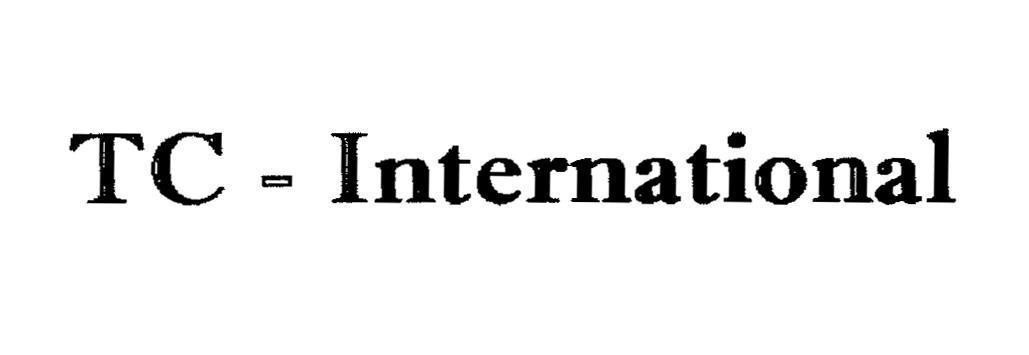 Mẫu nhãn hiệu TC - International