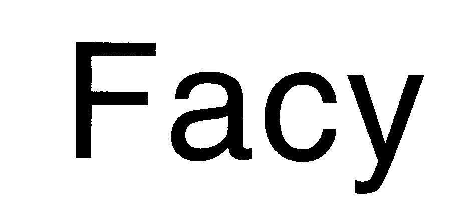 Mẫu nhãn hiệu Facy
