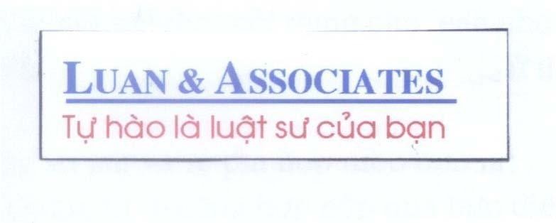 Mẫu nhãn hiệu LUAN & ASSOCIATES Tự hào là luật sư của bạn