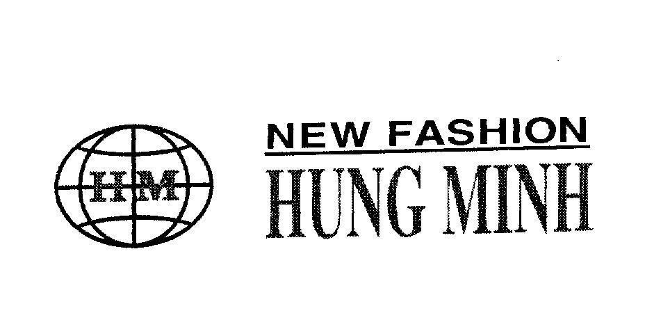 Mẫu nhãn hiệu HM NEW FASHION HUNG MINH