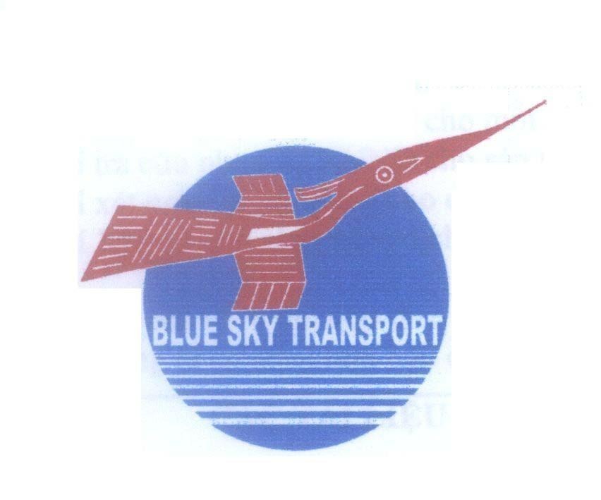 Mẫu nhãn hiệu BLUE SKY TRANSPORT