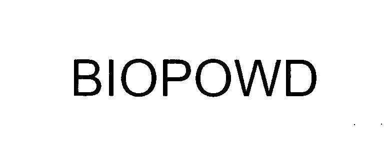 Mẫu nhãn hiệu BIOPOWD
