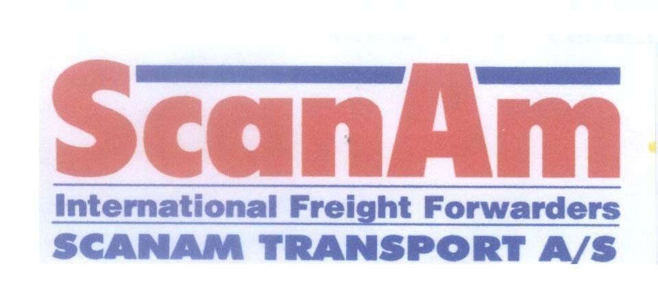 Mẫu nhãn hiệu ScanAm International Freight Forwarders SCANAM TRANSPORT A/S