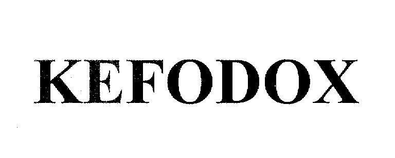 Mẫu nhãn hiệu KEFODOX