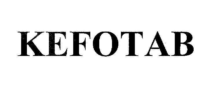 Mẫu nhãn hiệu KEFOTAB