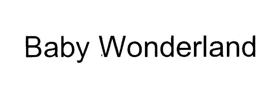 Mẫu nhãn hiệu Baby Wonderland