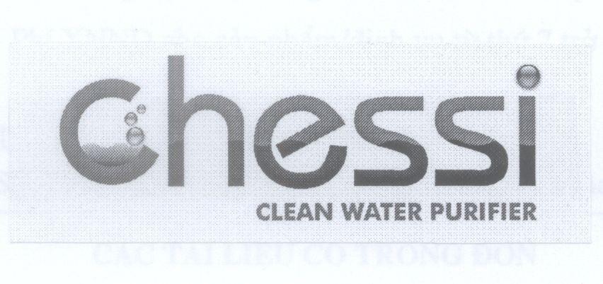 Mẫu nhãn hiệu Chessi CLEAN WATER PURIFIER
