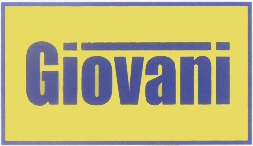 Mẫu nhãn hiệu Giovani