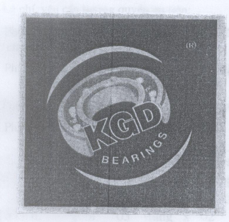 Mẫu nhãn hiệu KGD BEARINGS