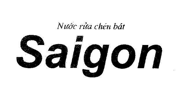 Mẫu nhãn hiệu Nước rửa chén bát Saigon