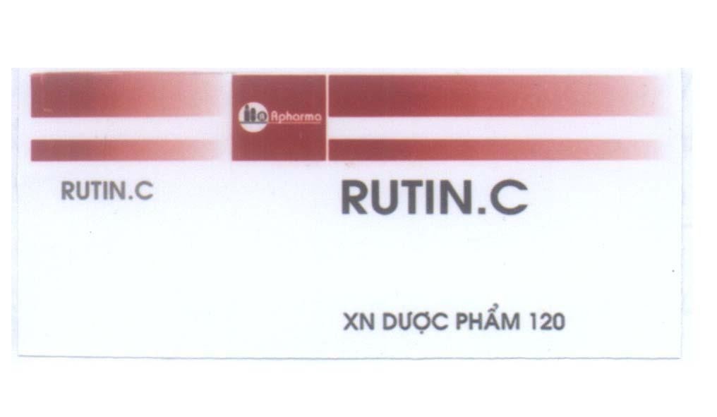 Mẫu nhãn hiệu RUTIN.C XN Dược Phẩm 120 Apharma