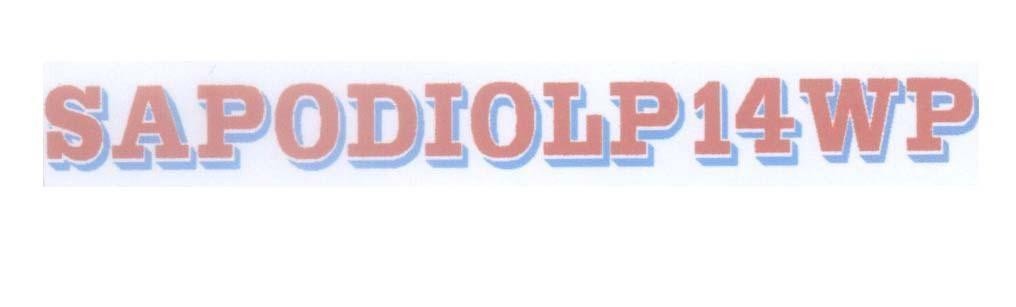Mẫu nhãn hiệu SAPODIOLP 14WP
