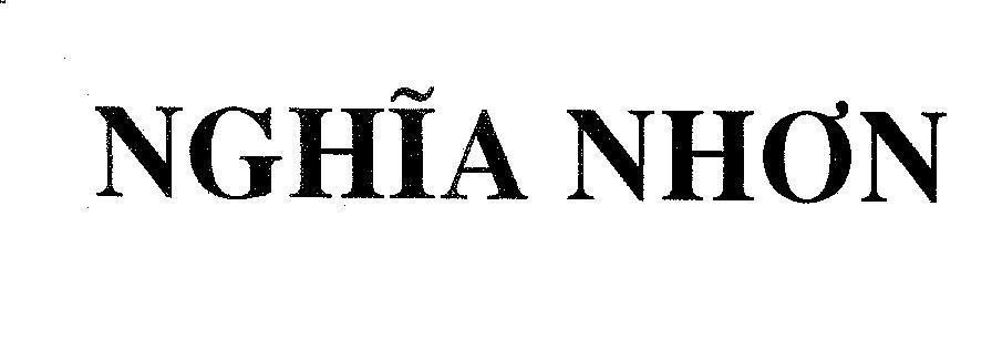 Mẫu nhãn hiệu Nghĩa Nhơn