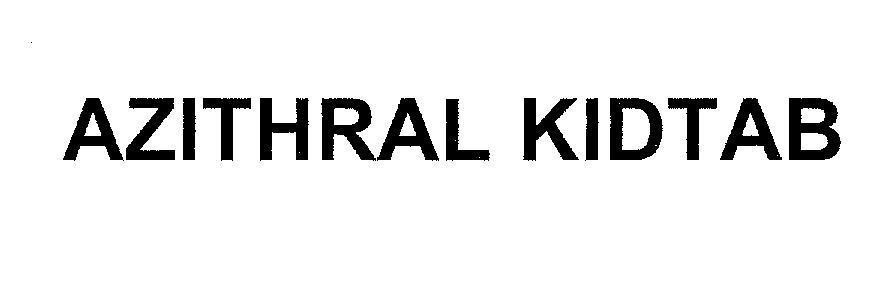 Mẫu nhãn hiệu AZITHRAL KIDTAB