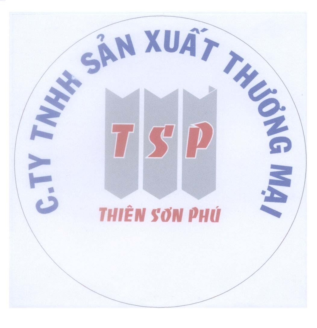 Mẫu nhãn hiệu T S P TSP Thiên Sơn Phú C.ty TNHH sản xuất thương mại