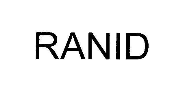 Mẫu nhãn hiệu RANID