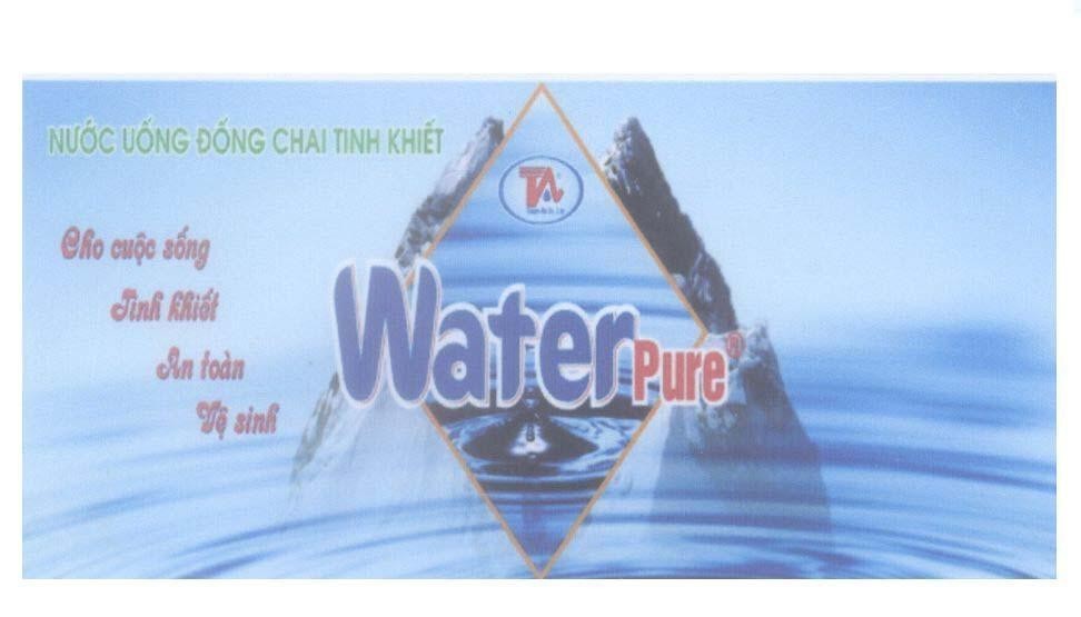 Mẫu nhãn hiệu TA Thành An Co.Ltd Water Pure Cho cuộc sống an toàn vệ sinh nước uống đóng chai tinh khiết