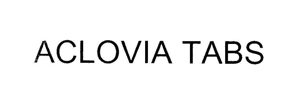 Mẫu nhãn hiệu ACLOVIA TABS
